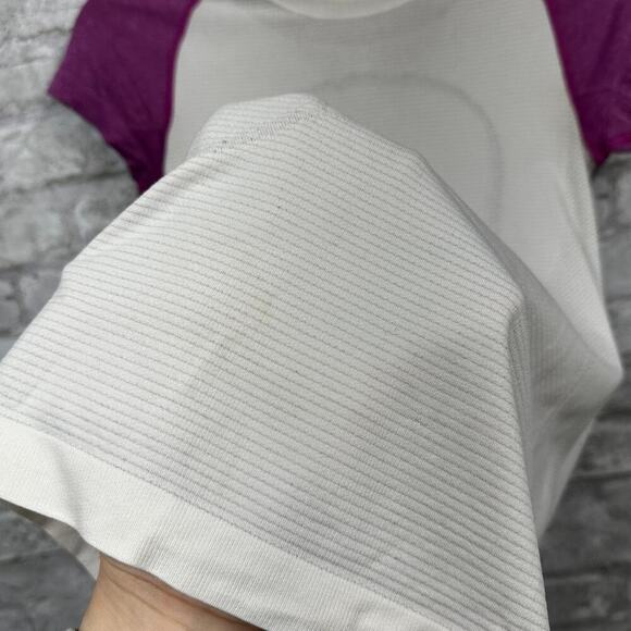 Lululemon Run: Swiftly Tech Short Sleeve White / Ultra Violet Sz 4 - Picture 8 of 8